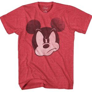 Distressed Retro Mickey Mouse Graphic Tee Men's Standard Fit Novelty